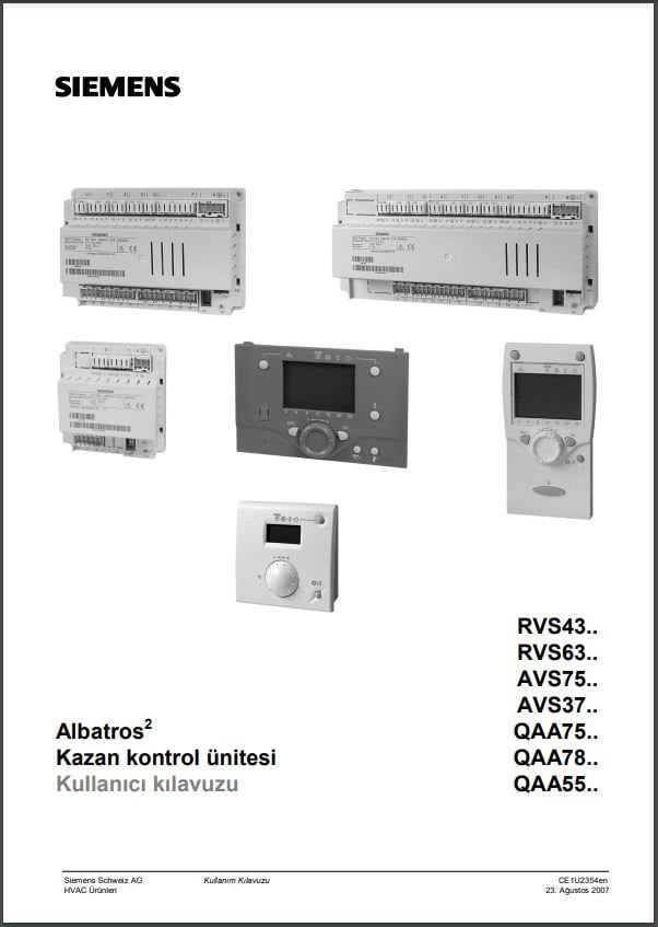 siemens rvs63 kullanım kılavuzu